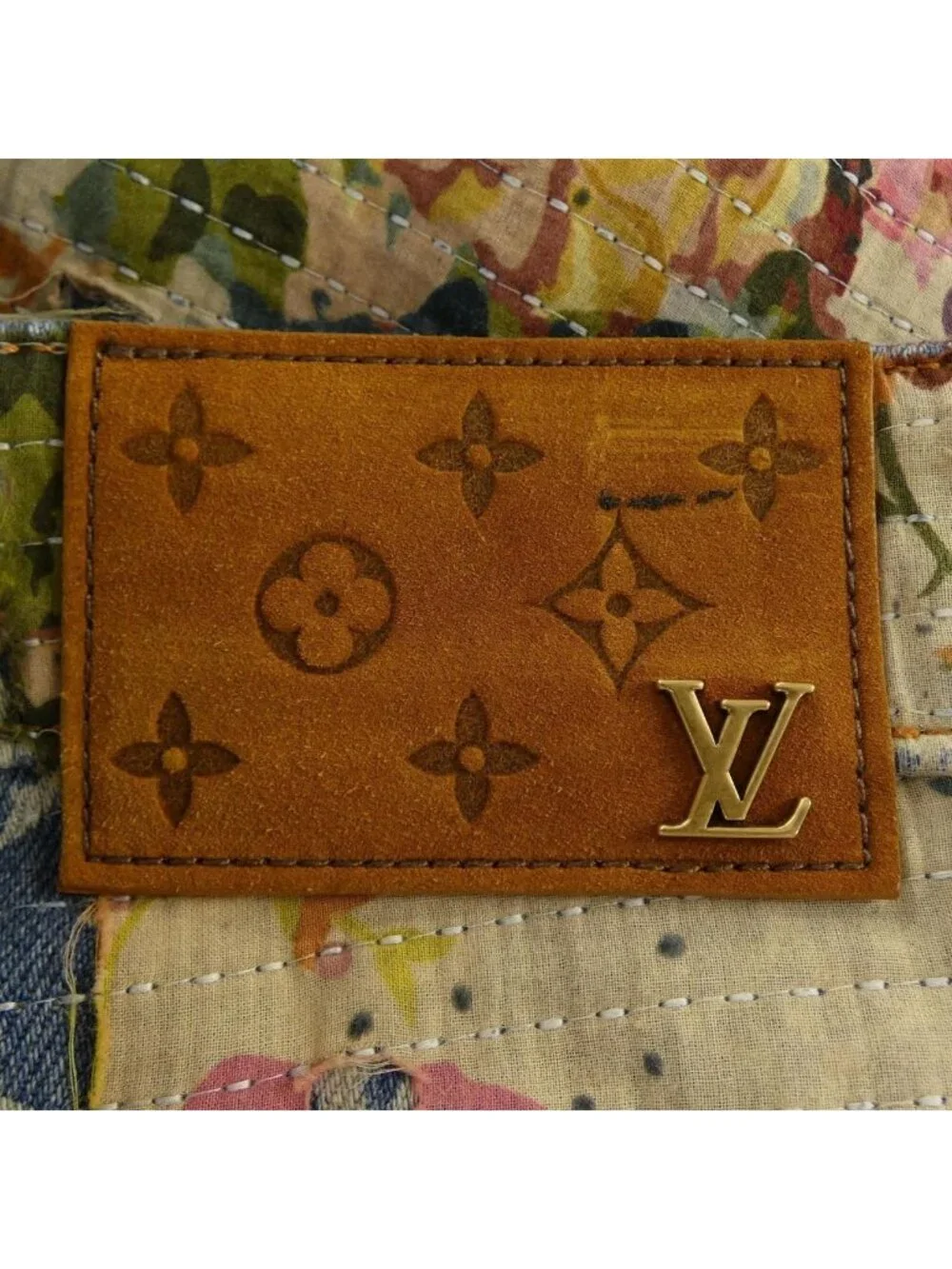 Louis Vuitton Destroyed Carpenter Bell Bottom Denim Jeans